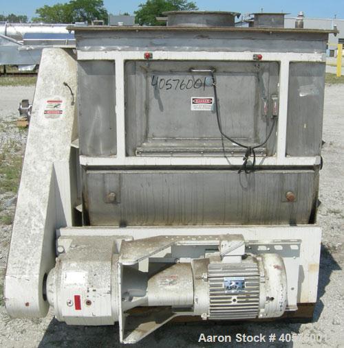 Used Stainless Steel Paul O Abbe Twin Shaft Fluidizer, model AF500