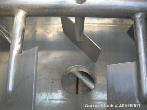 Used Stainless Steel Paul O Abbe Twin Shaft Fluidizer, model AF500