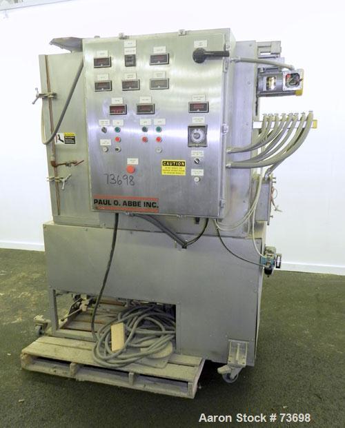 Used- Stainless Steel Paul O. Abbe/Forberg Twin Shaft Fluidizer/Dryer, Model AFD