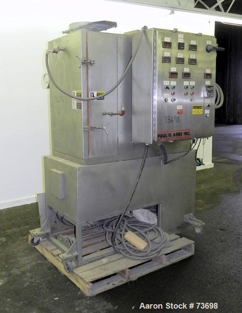 Used- Stainless Steel Paul O. Abbe/Forberg Twin Shaft Fluidizer/Dryer, Model AFD