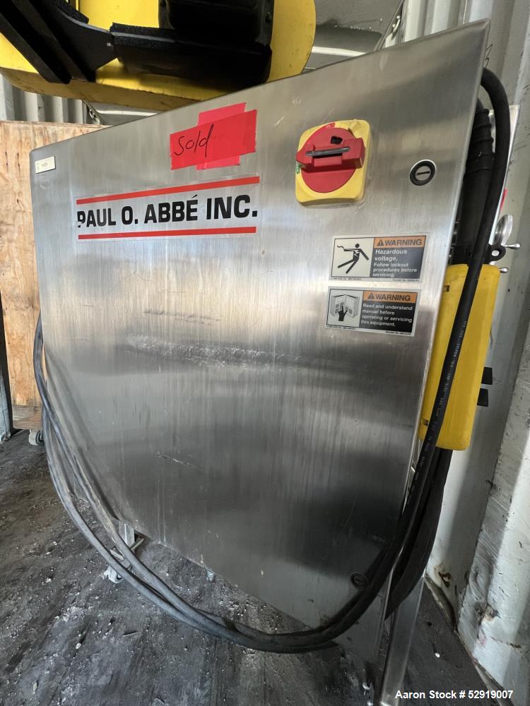 Used Paul O Abbe Stainless Steel Fluidizer – 0.7 Cu Ft for Sale