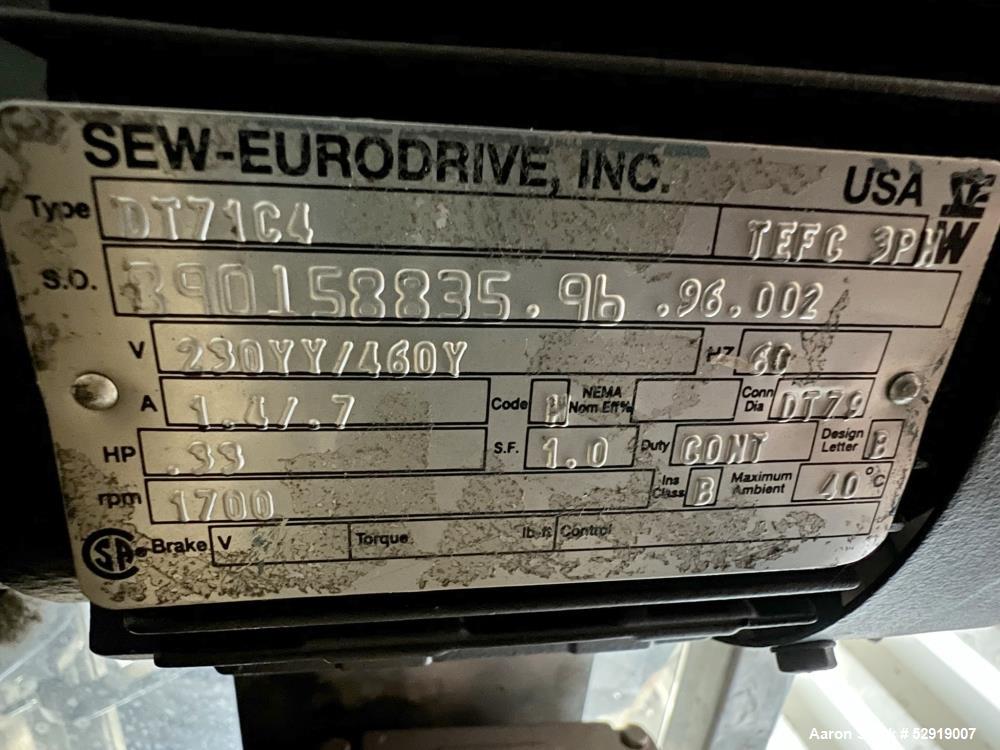 Used Paul O Abbe Stainless Steel Fluidizer – 0.7 Cu Ft for Sale