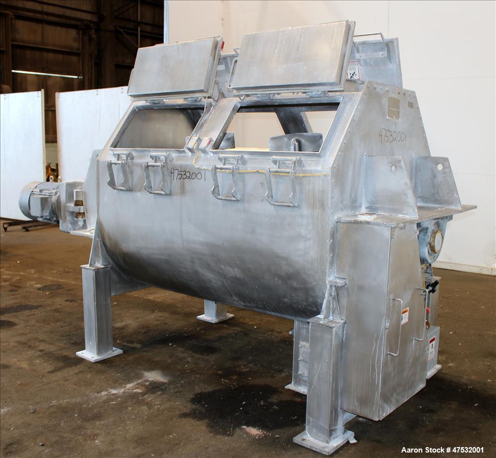 Used Phlauer Paddle Mixer, Model AJSP 486-6 SPSS, 304 Stainless Steel, Approxim