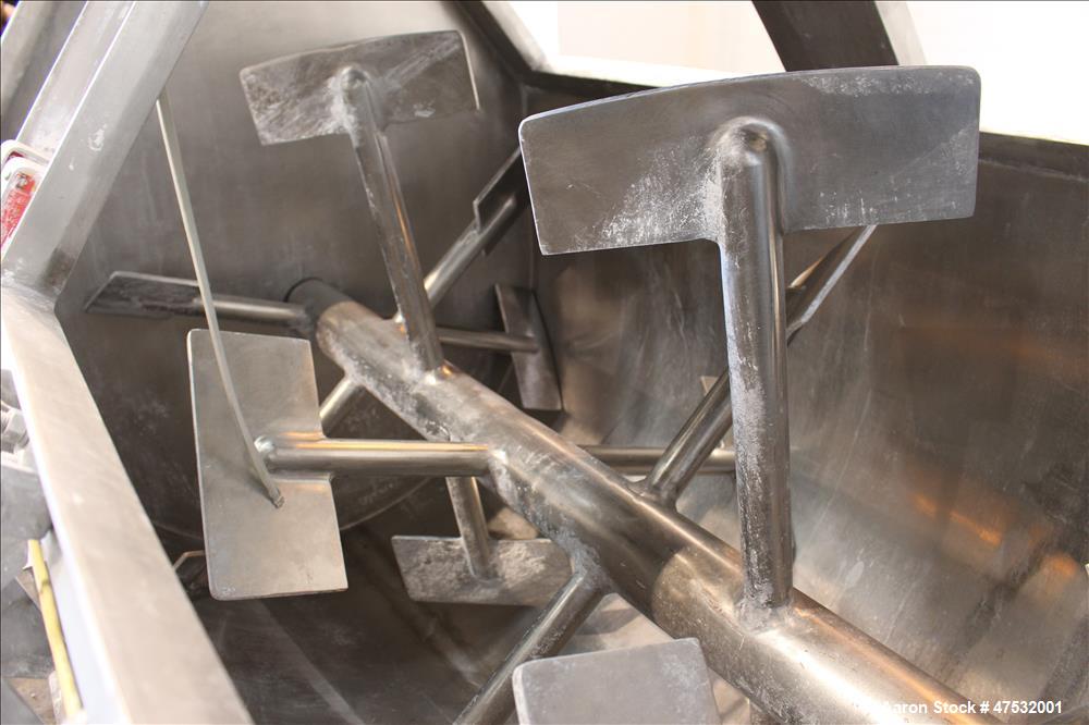 Used Phlauer Paddle Mixer, Model AJSP 486-6 SPSS, 304 Stainless Steel, Approxim