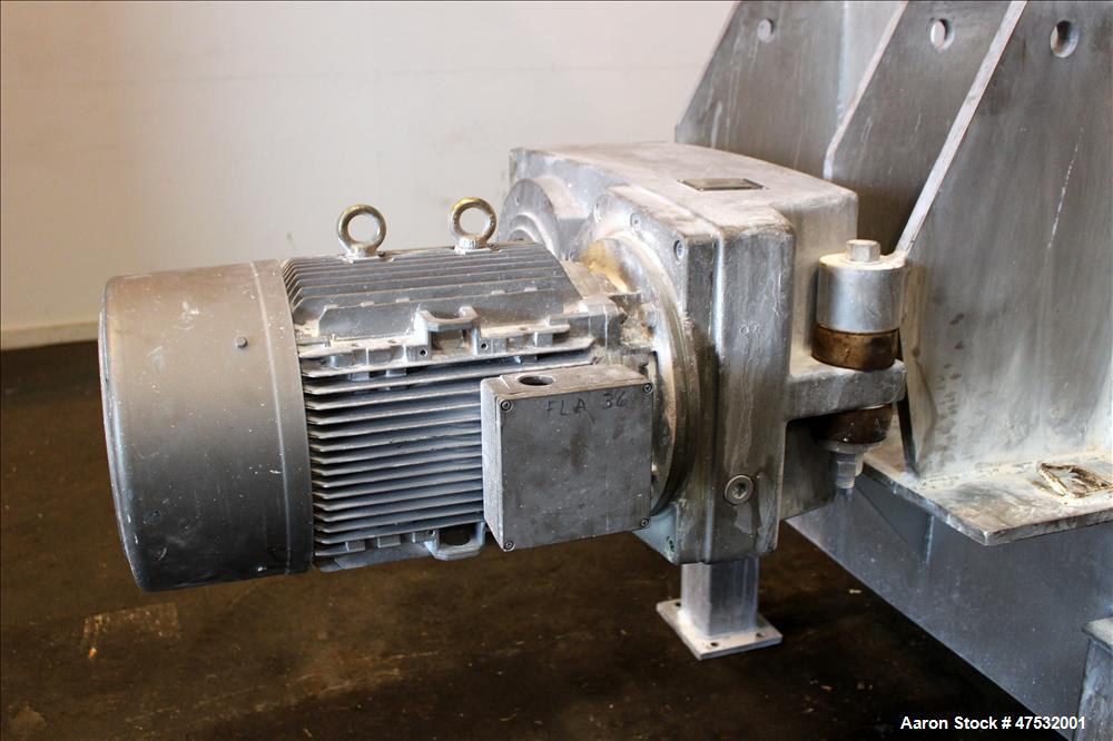 Used Phlauer Paddle Mixer, Model AJSP 486-6 SPSS, 304 Stainless Steel, Approxim