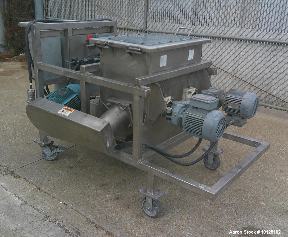 Used Phlauer AJSP141-6DDPSW Twin Shaft Paddle Blender | 5 Cu Ft Stainless Steel Mixer