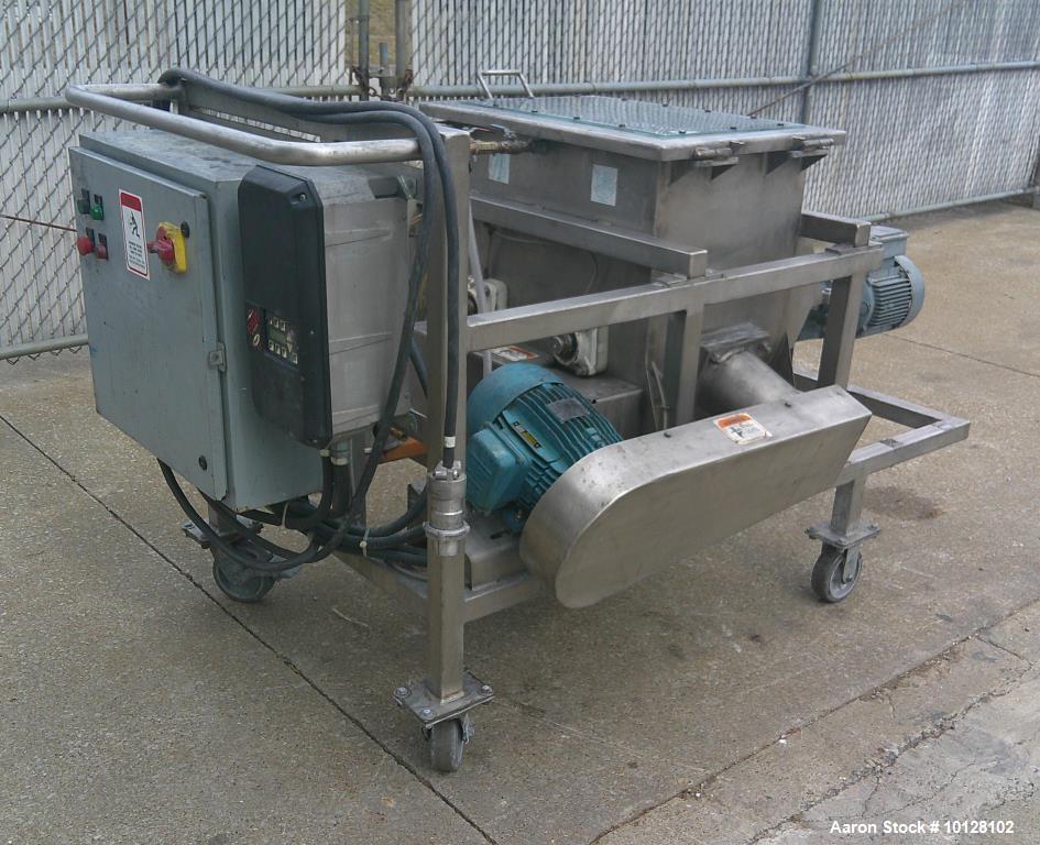 Used Phlauer AJSP141-6DDPSW Twin Shaft Paddle Blender | 5 Cu Ft Stainless Steel Mixer