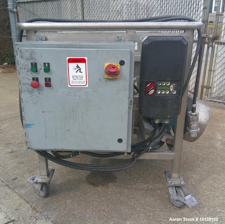 Used Phlauer AJSP141-6DDPSW Twin Shaft Paddle Blender | 5 Cu Ft Stainless Steel Mixer