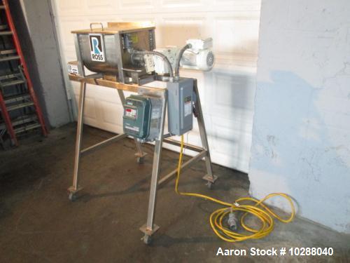 Used Stainless Steel Ross 1 cubic foot Lab Paddle Mixer. Model 42A-1