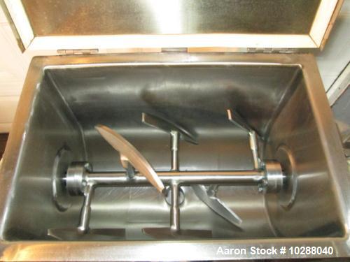 Used Stainless Steel Ross 1 cubic foot Lab Paddle Mixer. Model 42A-1