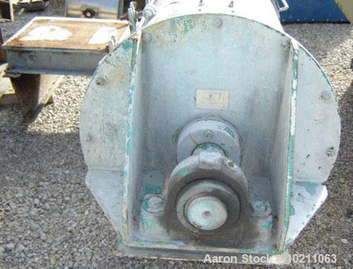 Used 10 Cubic Foot Scott Equipment Pin/Paddle Mixer, Model HSB2072. With 5 belt sheave but no motor included. Unit was previously mixing a fly ash type of product. Length of mixing chamber is 6', dia...