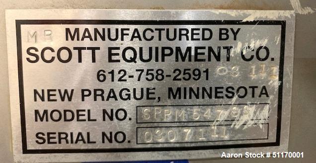 Scott Industrial Batch Paddle Mixer, Model SPPM547SS