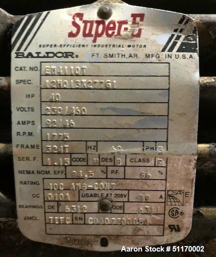 Used Scott Equipment Industrial Batch Horizontal Paddle Mixer