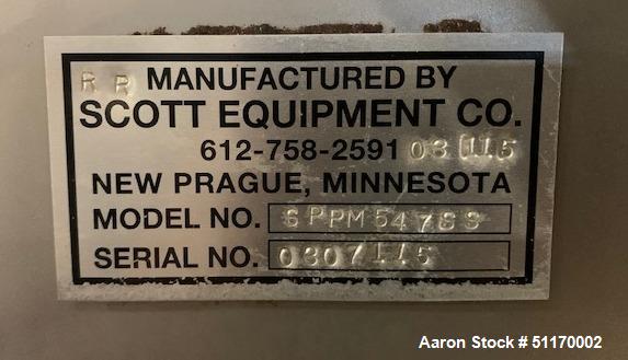 Used Scott Equipment Industrial Batch Horizontal Paddle Mixer