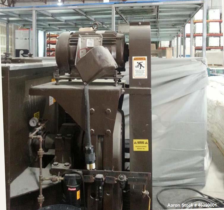 Used Scott Equipment Paddle/Ribbon Mixer, Model SPRM364. 30 Cubic feet. Carbon steel construction. Mixer internal dimensions 36" wide x 48" long. 15 HP Baldor motor, Model M2333T. Reducer (Browning S...