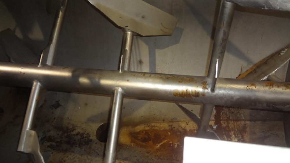 Used Scott Equipment Paddle Mixer, 100 Cubic Feet Capacity, 304 Stainless Steel