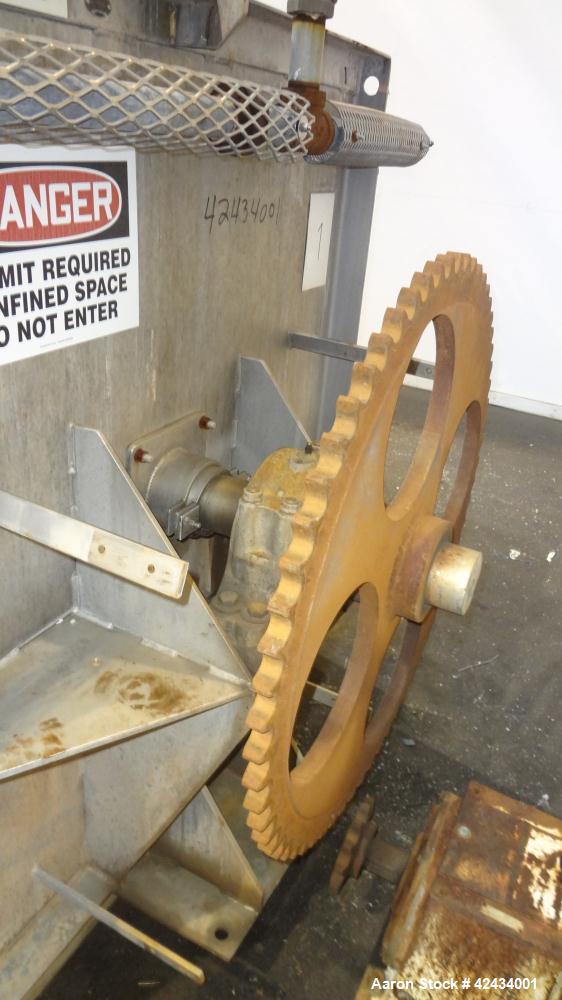 Used Scott Equipment Paddle Mixer, 100 Cubic Feet Capacity, 304 Stainless Steel