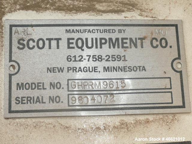 Used 768 Cubic Foot Scott Ribbon / Paddle Blender