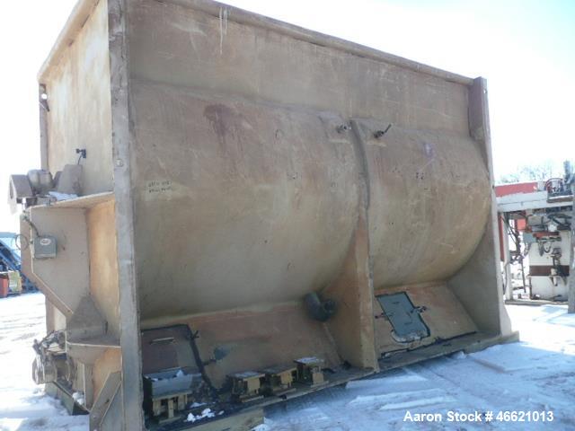 Used Scott Ribbon Paddle Blender, Model #GHPRM9615, 600 Cubic Foot Working Capa