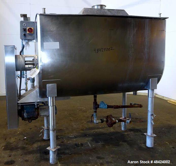 Used Viatec Jacketed Paddle Mixer, 558 Gallon Total Capacity