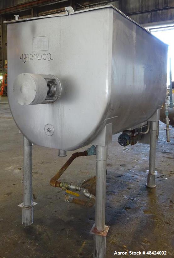 Used Viatec Jacketed Paddle Mixer, 558 Gallon Total Capacity