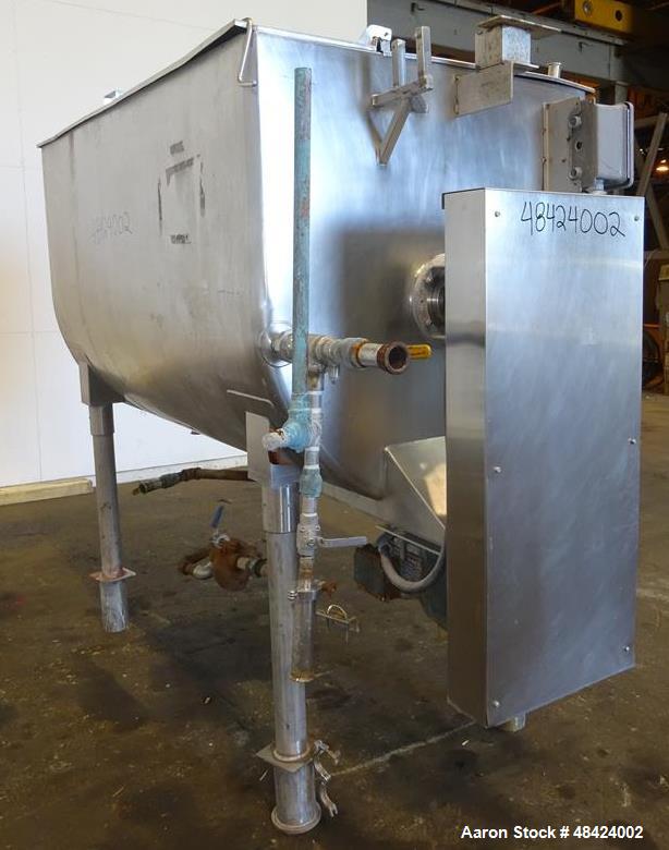 Used Viatec Jacketed Paddle Mixer, 558 Gallon Total Capacity