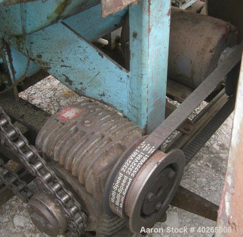 Used Weiler Paddle Mixer, Approximately 40 Cubic Feet Capacity, Carbon Steel. Non-jacketed trough 36" wide x 60" long x 41" deep. 6" diameter shaft, (8) 17" wide weld on paddles, posts 1" thick x  6"...