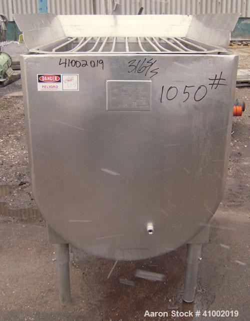 Used Stainless Steel Will Flow Paddle Blender, approximately 20 cubic feet (150 gallon)