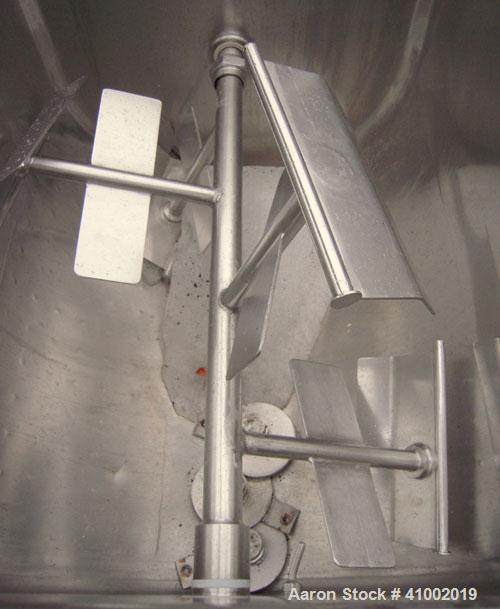 Used Stainless Steel Will Flow Paddle Blender, approximately 20 cubic feet (150 gallon)