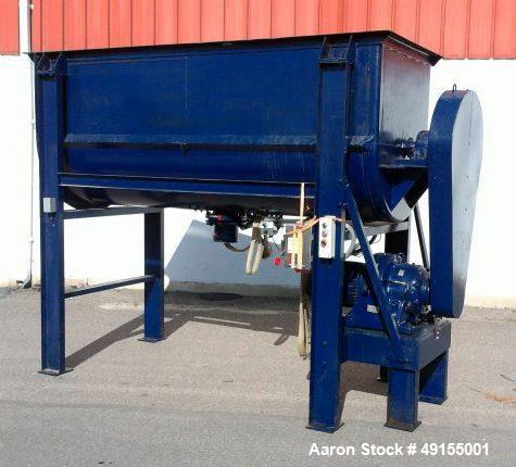 Used- Young Machinery Paddle & Ribbon Blender, Size 12 42-10-0, Approximate 90