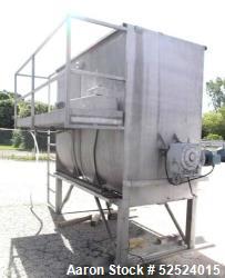 Used - 200 Cu Ft Stainless Steel Sanitary Liquids/Powder Paddle Blender