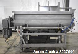 Used-A-One Dual Shaft Paddle Blender, Model MB-18-88.  2,000 lbs hopper capacity.  316 stainless steel.  Bottom shell jacket...