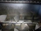 Used Dual Shaft Paddle Mixer, 304 Stainless Steel.