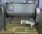 Used- Paddle Mixer, Approximate 7 Cubic Feet, 304 Stainless Steel