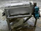 USED: Twin Shaft Paddle Mixer, 15 cubic feet working capacity, 304 stainless steel. Non-jacketed trough 25