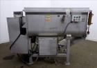 Used American Food Equipment Company Twin Shaft Paddle Mixer, Model 510, Capacity 1,500 lbs (approximate 40 cubic feet), 304 Stainless Steel. Non-jacketed trough 60