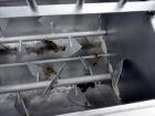 Used American Food Equipment Company Twin Shaft Paddle Mixer, Model 510, Capacity 1,500 lbs (approximate 40 cubic feet), 304 Stainless Steel. Non-jacketed trough 60