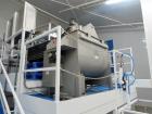 Used A&J Phlauer High Performance Single Shaft Paddle Mixer, Model AJSP304SPSW, Stainless Steel. Approximate 15 cubic feet capacity, hindged top cover, welded paddles, outboard roller bearings, end b...