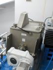 Used A&J Phlauer High Performance Single Shaft Paddle Mixer, Model AJSP304SPSW, Stainless Steel. Approximate 15 cubic feet capacity, hindged top cover, welded paddles, outboard roller bearings, end b...