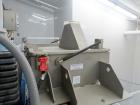 Used A&J Phlauer High Performance Single Shaft Paddle Mixer, Model AJSP304SPSW, Stainless Steel. Approximate 15 cubic feet capacity, hindged top cover, welded paddles, outboard roller bearings, end b...