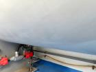 Used A&J Phlauer High Performance Single Shaft Paddle Mixer, Model AJSP304SPSW, Stainless Steel. Approximate 15 cubic feet capacity, hindged top cover, welded paddles, outboard roller bearings, end b...