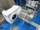 Used A&J Phlauer High Performance Single Shaft Paddle Mixer, Model AJSP304SPSW, Stainless Steel. Approximate 15 cubic feet capacity, hindged top cover, welded paddles, outboard roller bearings, end b...