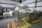Used APV Crepaco Blender.  Aprox. 20 Cubic Ft., Jacketed Trough, Dual Wing Mixing Blade, 75 PSI @ 350 F, -20 F @ 75 PSI, Sprayball, Agitation Motor, Tri-Clover Air Valve, Hinged Top Cover, Mounted on...