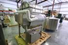 Used APV Crepaco Blender.  Aprox. 20 Cubic Ft., Jacketed Trough, Dual Wing Mixing Blade, 75 PSI @ 350 F, -20 F @ 75 PSI, Sprayball, Agitation Motor, Tri-Clover Air Valve, Hinged Top Cover, Mounted on...