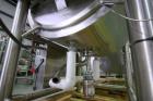 Used APV Crepaco Blender.  Aprox. 20 Cubic Ft., Jacketed Trough, Dual Wing Mixing Blade, 75 PSI @ 350 F, -20 F @ 75 PSI, Sprayball, Agitation Motor, Tri-Clover Air Valve, Hinged Top Cover, Mounted on...