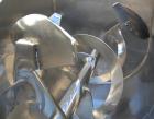 USED: American Process ribbon/paddle blender, model PRB-18. 18 cubic feet working capacity, 304 stainless steel. 304 stainless steel jacketed trough 28