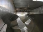 USED: American Process paddle mixer, model SCPB155, 155 cubic feet capacity, 304 stainless steel. Semi-cylindrical. Stainless steel dimple jacketed trough 50
