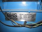 Used BHS Twin Shaft Batch Mixer.  It has a 60 liter capacity in the hopper and is stainless steel.  Footprint is 3' x 3' and 5' high.  It has a VFD inside a control panel and manual.  The mixer is 3 ...