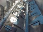 USED: Blonco paddle mixer, stainless steel construction, approximately 10,000 lb capacity. Inside trough dimensions 70