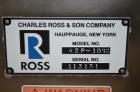 Used Ross Paddle Mixer, Model 42P-10, Stainless Steel